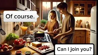 Practicing English while cooking | Relaxed Conversation for English Learners | Enjoying learning!