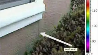 Visible to Infrared - Wet Stucco Wall