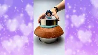 Prettiest Disney Princess Jasmine Pull up cake |jazzthebossbabe #shorts #disney #pullupcake
