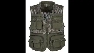 Men's Mesh Fishing Vest Multi Pockets (amazon)