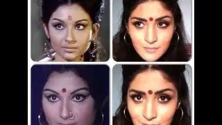 Sharmila Tagore inspired Retro 60's Makeup tutorial