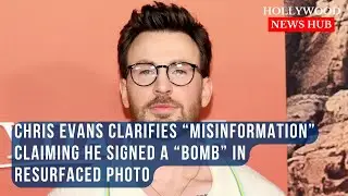 Chris Evans Clarifies Controversial Resurfaced Photo of Him Signing Inert Object During USO Tour