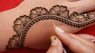 Simple si mehndi design | mehndi ki mehndi for hand | back hand mehndi design | mehndi design | 