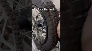Flat tire #rtr #rtrlite #etmrtr #eridepro #surron #talaria #starkvarg #dirtbike #ebike #emoto