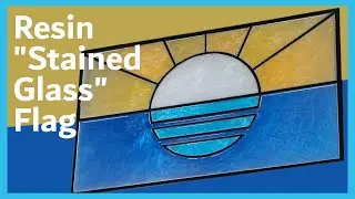 Resin Stained Glass Flag