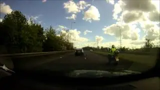 Abusive driver to lady scooter rider ,, Big Mistake.