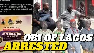 BREAKING!!!OBI OF LAGOS WO WAHALA BI AWON OLOPA SE ARREST E, WON NI O FE DA WAHALA SILE NILU EKO...