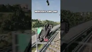 60 Speedbumps😦 vs Cars🔥Who will win!? #cars #beamngdrive #speedbumps #beamngcrashes #beamng