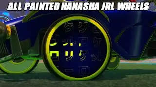 All Painted Hanasha JRL Wheels - Rocket League Showcase