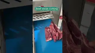 It will be easier to cut the steak this way #meat slicer #Fresh meat slicer