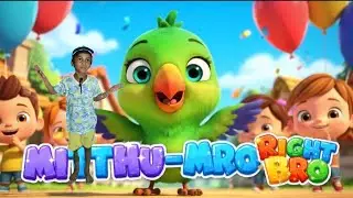 Mitthu Mitthu 🦜 | मैं तोता मैं तोता |  New Hindi Rhyme for Kids| Cartoon Parrot Song | Right Way Bro