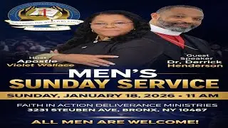Men's Sunday Service w/ Guest Speaker Dr. Derrick Henderson