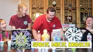 POUR TASTE HASBRO GAME | FUN NEW Game! Spin it, Mix it, Drink it!