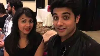 Karishma and Tarun at the briefing with Team TOIFA in Dubai