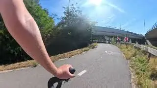 NO SOUND BUT THE WIND - Peaceful Bike Ride on the F70 Cycle highway in Diepenbeek, Limburg (Belgium)