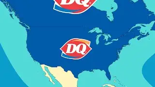 Есть ли сеть Dairy Queen в вашей стране? 🍦 | Карта сети Dairy Queen по всему миру