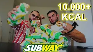 ALLE 18 SUBWAY BROODJES ETEN CHALLENGE🌯 (11.000+Kcal)🤯