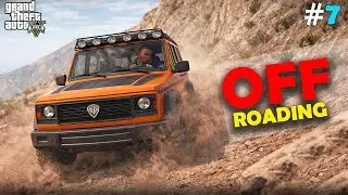 Franklin goes off roading with his car in GTA 5