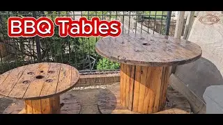 DIY BBQ Tables from Builders Cable Reels | Upcycled with Ronseal Yacht Varnish