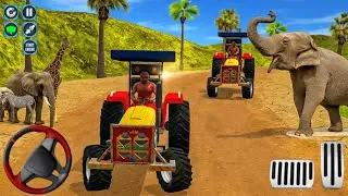 Tractor Super Mega Elephant Android Mobile Game - Impossible Hill Road Driving 