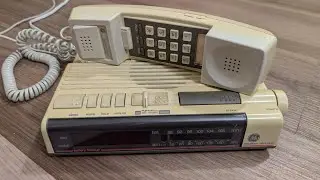 General Electric 2-9711A Telephone Clock Radio
