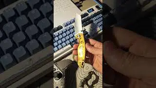 Brass Pocket Knife That Flips Like Butter #knivescollection #satisfying #edc
