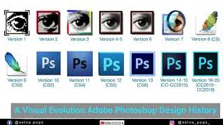 A Visual Evolution Adobe Photoshop Design History 1990 - 2019 | Adobe Photoshop History | Selva Popz