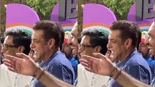 Salman Khan Candid Moments When He Attended a Cricket Match