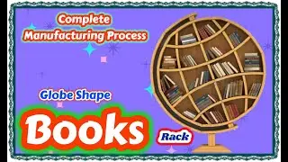 Books Shelves Round shape with Bending Ply, MDF and Beachwood Complete Manufacturing Process