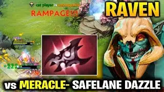 Raven RAMPAGE Huskar vs Meracle- Dazzle Safelane - Are you Serious?