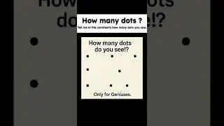 How many dots do you see ? #shorts #trending #viral