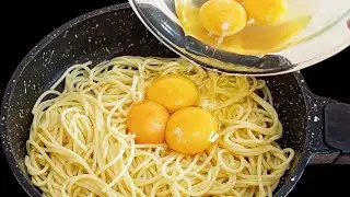 Do you have PASTA and EGGS at home? Simple and quick recipe