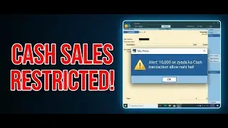 Stop Cash Sales above 10,000 in Tally Prime! 🛑TDL for Cash Limit Control | FREE TDL CODE | Learn TDL