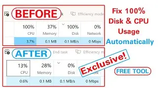 How to Fix 100 Disk Usage  in Windows 10 & 11 With Fix for 100 Percent CPU Usage