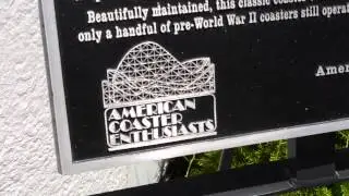 ACE Roller Coaster Landmark at Lakeside Amusement Park Proudly Displayed!