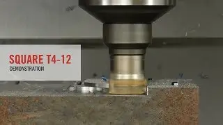 Square T4-12 with M09 Chipbreaker Application Demonstration | SECO TOOLS