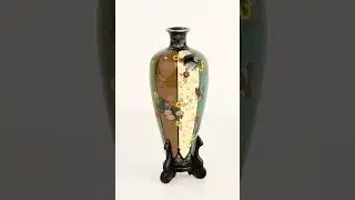 Japanese Cloisonne Enamel Vase - Namikawa Yasayuki