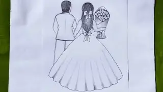 How to draw beautiful couple | valentine's day special drawing