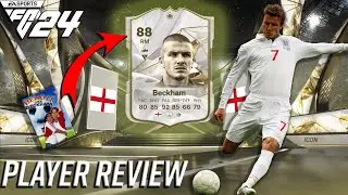 IS THE SBC WORTH IT ? 88 ICON DAVID BECKHAM PLAYER REVIEW! EA FC24 ULTIMATE TEAM