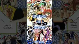 Supernovas vs Warlords || #whoisstrongest #luffy #zoro #blackbeard #onepiece #shorts