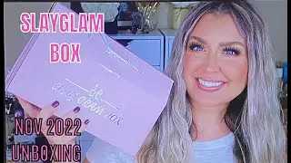 SLAYGLAM BOX UNBOXING FOR NOVEMBER 2022 | SWATCHES AND UNBOXING  | HOTMESS MOMMA MD