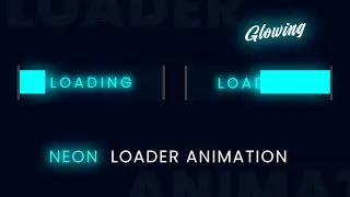 CSS Neon Loader Animation | Html CSS Glowing Loader