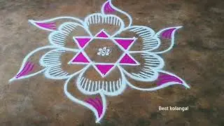 Thai madham special Rangoli 🌹 simple muggulu