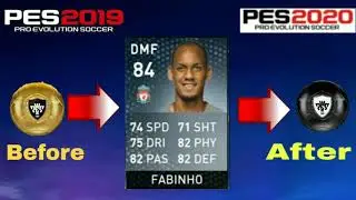 Pes 2019 Mobile All GOLD to BLACK Ball Player Upgraded Ratings-#PES-MOBILE