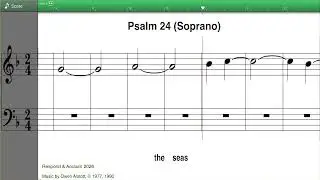R&A Psalm, Fourth Sunday of Advent 2025, Psalm 24, Soprano