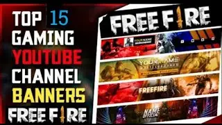Top 15 Gaming Channel Banner Template No Text | Free Fire YouTube Banner. Free Download