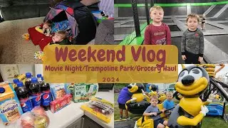 Weekend Vlog / Movie Night / Trampoline Park / Grocery Haul / 2024