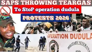 Breaking_South African Police Services [SAPS] In Action To stop Operation dudula protest today in pa