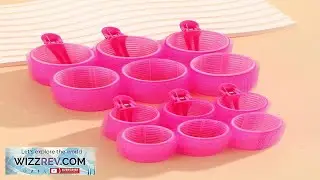 18pcs Set Large Size Hair Rollers With Clips Self Gripping Curler Suitable