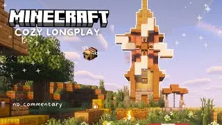 Lets build a Cozy Windmill ❤️ Relaxing Minecraft Longplay / No Commentary
